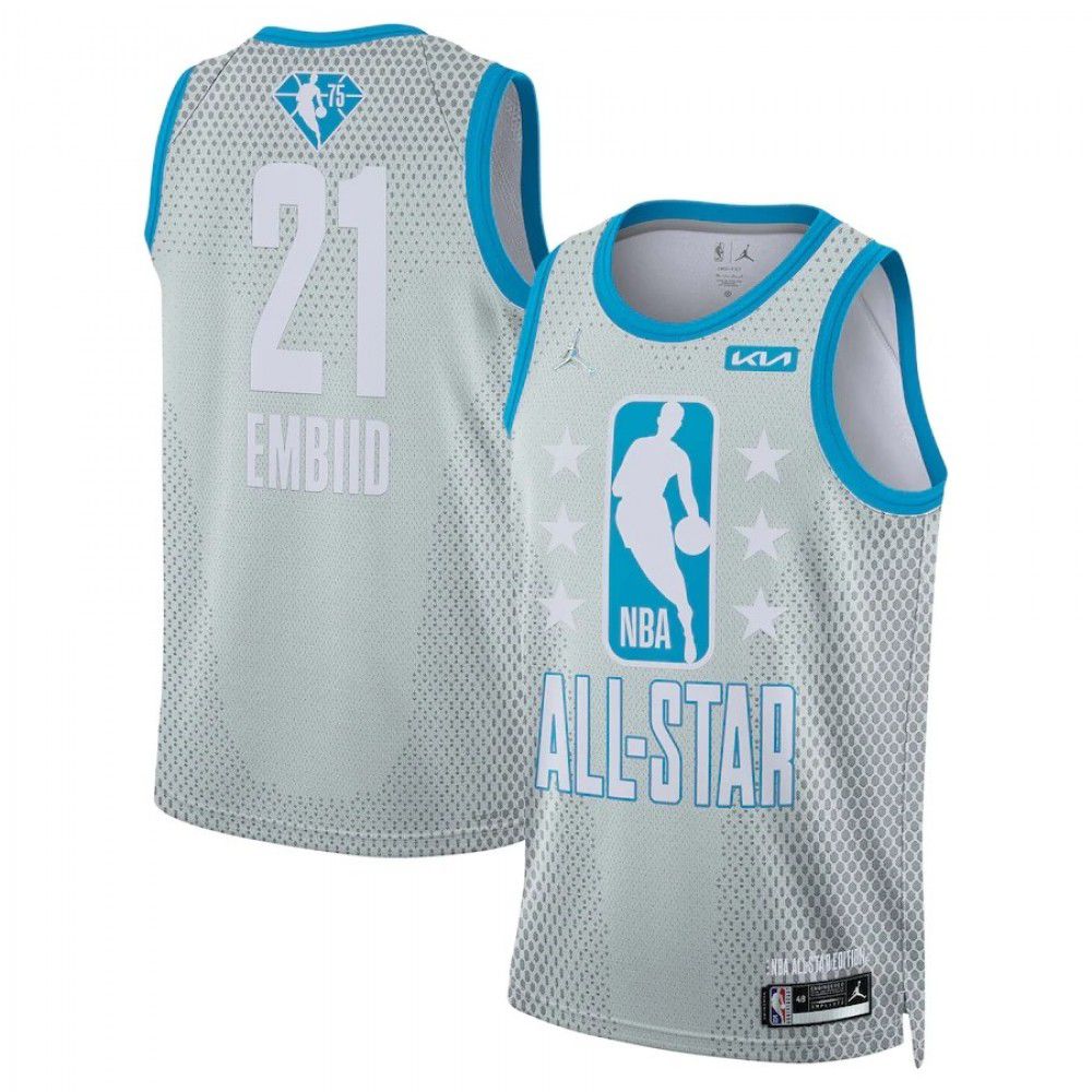 Men's Joel Embiid #21 Jordan Brand Gray 2022 NBA All-Star Game Swingman Jersey-Pro Kit Vault | Brand New 26/27 Sports Jerseys